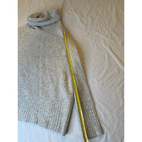 Babaton The Group Women’s Merino Wool Turtleneck Sweater Small Gray - Picture 8 of 9